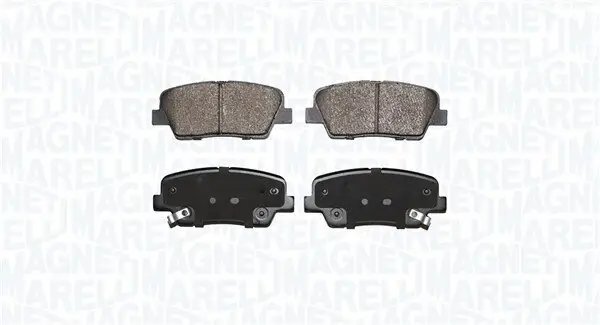 Bremsbelagsatz, Scheibenbremse Hinterachse MAGNETI MARELLI 363916060928