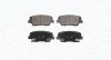 Bremsbelagsatz, Scheibenbremse Hinterachse MAGNETI MARELLI 363916060928