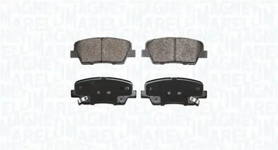 Bremsbelagsatz, Scheibenbremse Hinterachse MAGNETI MARELLI 363916060928 Bild Bremsbelagsatz, Scheibenbremse Hinterachse MAGNETI MARELLI 363916060928