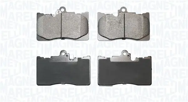 Bremsbelagsatz, Scheibenbremse Vorderachse MAGNETI MARELLI 363916060931