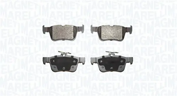 Bremsbelagsatz, Scheibenbremse Hinterachse MAGNETI MARELLI 363916060937