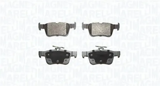 Bremsbelagsatz, Scheibenbremse Hinterachse MAGNETI MARELLI 363916060937 Bild Bremsbelagsatz, Scheibenbremse Hinterachse MAGNETI MARELLI 363916060937