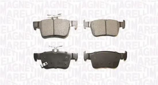 Bremsbelagsatz, Scheibenbremse Hinterachse MAGNETI MARELLI 363916060938 Bild Bremsbelagsatz, Scheibenbremse Hinterachse MAGNETI MARELLI 363916060938