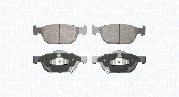 Bremsbelagsatz, Scheibenbremse Vorderachse MAGNETI MARELLI 363916060945