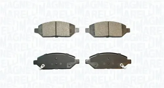 Bremsbelagsatz, Scheibenbremse Vorderachse MAGNETI MARELLI 363916061107 Bild Bremsbelagsatz, Scheibenbremse Vorderachse MAGNETI MARELLI 363916061107