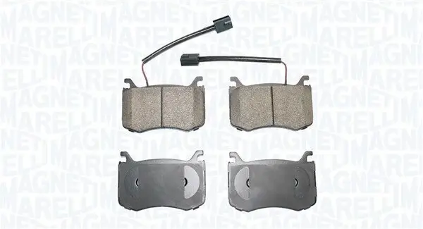 Bremsbelagsatz, Scheibenbremse Vorderachse MAGNETI MARELLI 363916061108