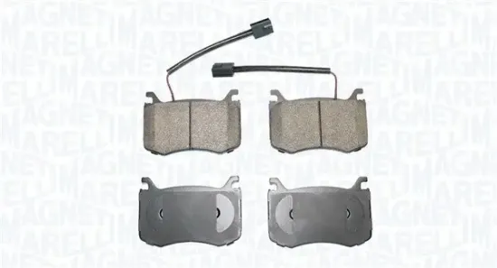 Bremsbelagsatz, Scheibenbremse Vorderachse MAGNETI MARELLI 363916061108 Bild Bremsbelagsatz, Scheibenbremse Vorderachse MAGNETI MARELLI 363916061108