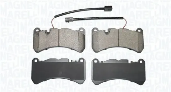 Bremsbelagsatz, Scheibenbremse Vorderachse MAGNETI MARELLI 363916061110 Bild Bremsbelagsatz, Scheibenbremse Vorderachse MAGNETI MARELLI 363916061110