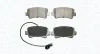 Bremsbelagsatz, Scheibenbremse Hinterachse MAGNETI MARELLI 363916061118