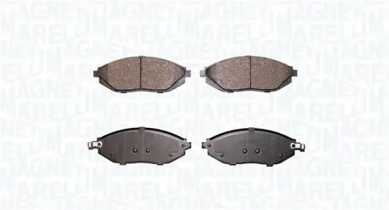 Bremsbelagsatz, Scheibenbremse Vorderachse MAGNETI MARELLI 363916061120 Bild Bremsbelagsatz, Scheibenbremse Vorderachse MAGNETI MARELLI 363916061120