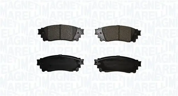Bremsbelagsatz, Scheibenbremse Hinterachse MAGNETI MARELLI 363916061123