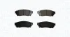 Bremsbelagsatz, Scheibenbremse Hinterachse MAGNETI MARELLI 363916061123