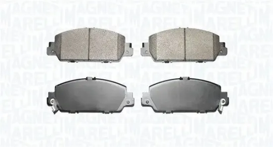 Bremsbelagsatz, Scheibenbremse Vorderachse MAGNETI MARELLI 363916061125 Bild Bremsbelagsatz, Scheibenbremse Vorderachse MAGNETI MARELLI 363916061125