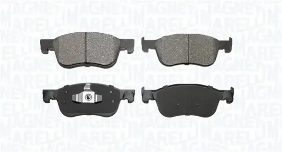 Bremsbelagsatz, Scheibenbremse Vorderachse MAGNETI MARELLI 363916061145 Bild Bremsbelagsatz, Scheibenbremse Vorderachse MAGNETI MARELLI 363916061145