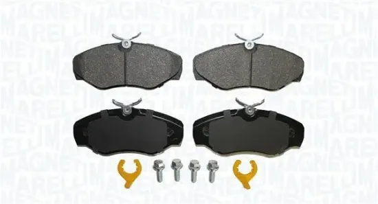 Bremsbelagsatz, Scheibenbremse Vorderachse MAGNETI MARELLI 363916061225 Bild Bremsbelagsatz, Scheibenbremse Vorderachse MAGNETI MARELLI 363916061225