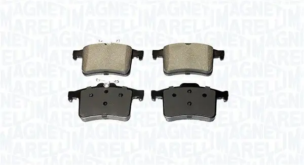 Bremsbelagsatz, Scheibenbremse Hinterachse MAGNETI MARELLI 363916061237
