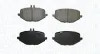 Bremsbelagsatz, Scheibenbremse Hinterachse MAGNETI MARELLI 363916061258
