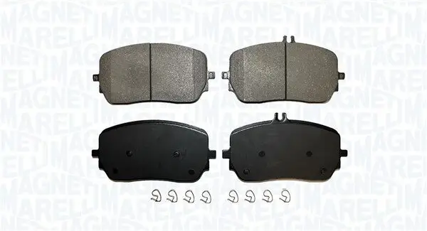 Bremsbelagsatz, Scheibenbremse Vorderachse MAGNETI MARELLI 363916061259
