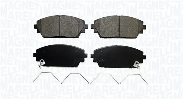 Bremsbelagsatz, Scheibenbremse Vorderachse MAGNETI MARELLI 363916061267