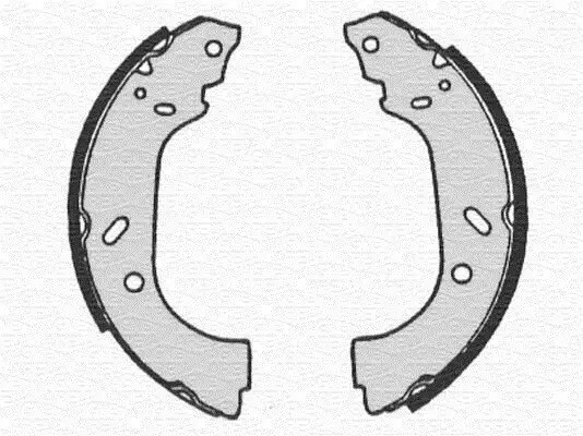 Bremsbacke Hinterachse MAGNETI MARELLI 360219192163 Bild Bremsbacke Hinterachse MAGNETI MARELLI 360219192163