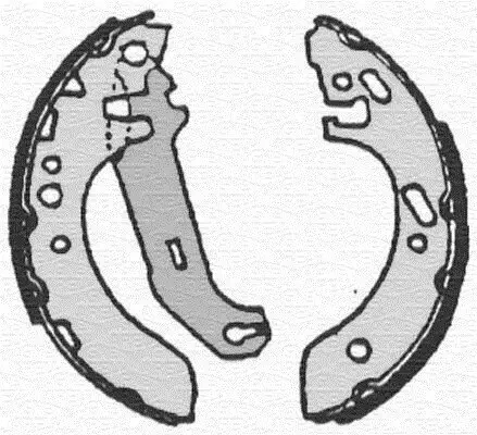 Bremsbacke Hinterachse MAGNETI MARELLI 360219192172 Bild Bremsbacke Hinterachse MAGNETI MARELLI 360219192172