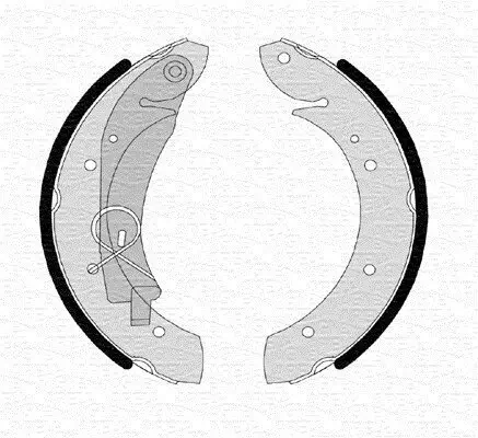 Bremsbacke Hinterachse MAGNETI MARELLI 360219192185
