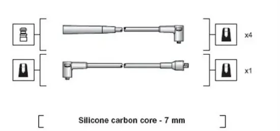 Zündleitungssatz MAGNETI MARELLI 941318111071 Bild Zündleitungssatz MAGNETI MARELLI 941318111071