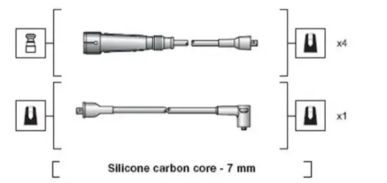 Zündleitungssatz MAGNETI MARELLI 941318111112 Bild Zündleitungssatz MAGNETI MARELLI 941318111112