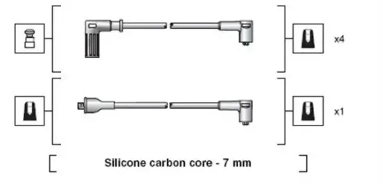 Zündleitungssatz MAGNETI MARELLI 941318111113 Bild Zündleitungssatz MAGNETI MARELLI 941318111113