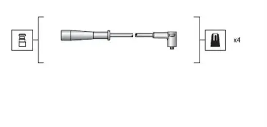 Zündleitungssatz MAGNETI MARELLI 941318111130 Bild Zündleitungssatz MAGNETI MARELLI 941318111130