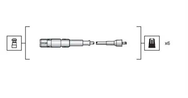 Zündleitungssatz MAGNETI MARELLI 941318111149