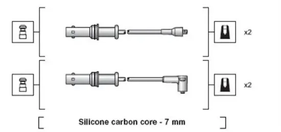 Zündleitungssatz MAGNETI MARELLI 941318111152 Bild Zündleitungssatz MAGNETI MARELLI 941318111152