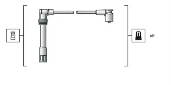 Zündleitungssatz MAGNETI MARELLI 941318111162 Bild Zündleitungssatz MAGNETI MARELLI 941318111162