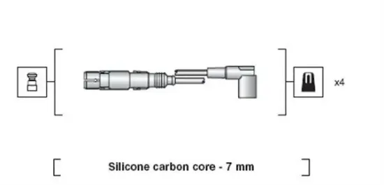 Zündleitungssatz MAGNETI MARELLI 941318111163 Bild Zündleitungssatz MAGNETI MARELLI 941318111163