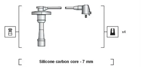 Zündleitungssatz MAGNETI MARELLI 941318111188 Bild Zündleitungssatz MAGNETI MARELLI 941318111188