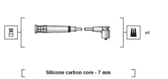 Zündleitungssatz MAGNETI MARELLI 941318111269 Bild Zündleitungssatz MAGNETI MARELLI 941318111269