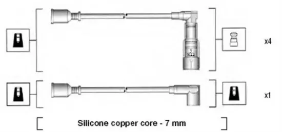 Zündleitungssatz MAGNETI MARELLI 941045360521 Bild Zündleitungssatz MAGNETI MARELLI 941045360521