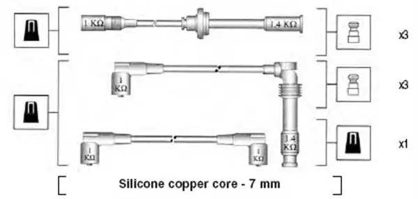 Zündleitungssatz MAGNETI MARELLI 941045390524