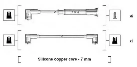 Zündleitungssatz MAGNETI MARELLI 941075040546 Bild Zündleitungssatz MAGNETI MARELLI 941075040546