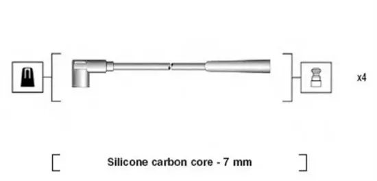 Zündleitungssatz MAGNETI MARELLI 941085180570 Bild Zündleitungssatz MAGNETI MARELLI 941085180570