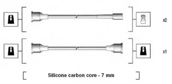 Zündleitungssatz MAGNETI MARELLI 941094040575 Bild Zündleitungssatz MAGNETI MARELLI 941094040575