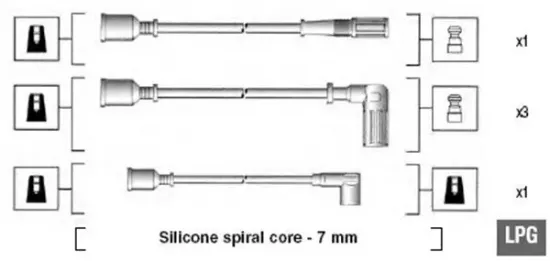 Zündleitungssatz MAGNETI MARELLI 941095620602 Bild Zündleitungssatz MAGNETI MARELLI 941095620602