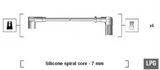 Zündleitungssatz MAGNETI MARELLI 941095680607 Bild Zündleitungssatz MAGNETI MARELLI 941095680607