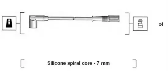 Zündleitungssatz MAGNETI MARELLI 941095720610 Bild Zündleitungssatz MAGNETI MARELLI 941095720610