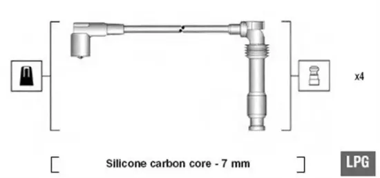 Zündleitungssatz MAGNETI MARELLI 941125390689 Bild Zündleitungssatz MAGNETI MARELLI 941125390689