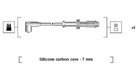 Zündleitungssatz MAGNETI MARELLI 941135130701 Bild Zündleitungssatz MAGNETI MARELLI 941135130701