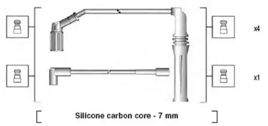 Zündleitungssatz MAGNETI MARELLI 941135170704 Bild Zündleitungssatz MAGNETI MARELLI 941135170704