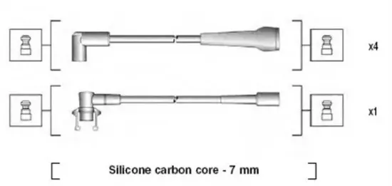 Zündleitungssatz MAGNETI MARELLI 941145200717 Bild Zündleitungssatz MAGNETI MARELLI 941145200717