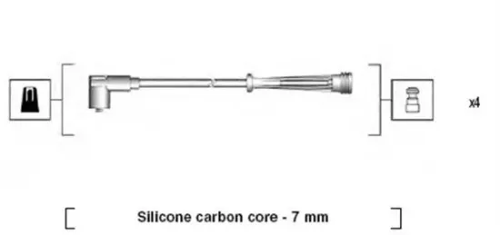 Zündleitungssatz MAGNETI MARELLI 941145380735 Bild Zündleitungssatz MAGNETI MARELLI 941145380735