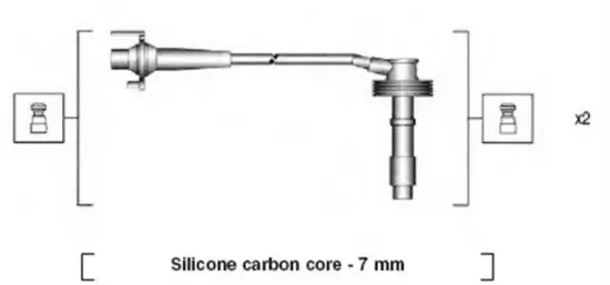 Zündleitungssatz MAGNETI MARELLI 941215240807 Bild Zündleitungssatz MAGNETI MARELLI 941215240807